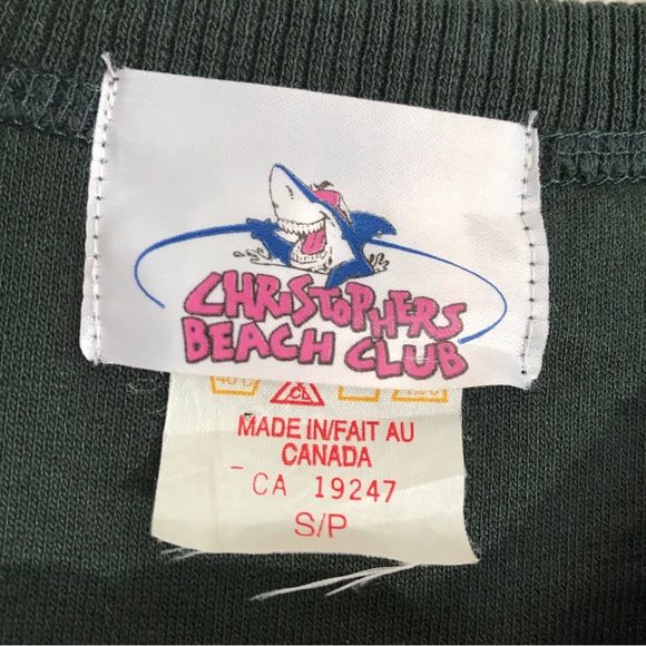 Vintage PEI fleece crewneck sweater green embroidered provincial memorabilia - Picture 6 of 7